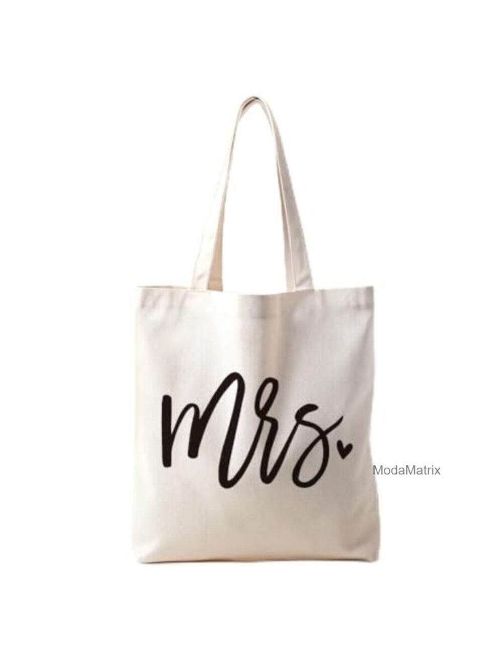 Cotton Canvas Tote Bag Mrs Est 2026 Bride Wedding Gift Lightweight Shoulder Bag